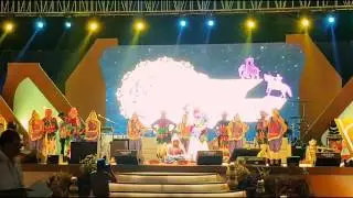 Bagheli folk dance on vindhya mahotsav 2017 by folk artist rewa.