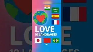 How the World Says LOVE ❤️ (10 Languages, 1 Feeling   #globallove #worldlanguage