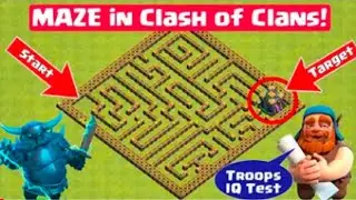 MAZE Vs TROOPS challenge! Clash of Clans