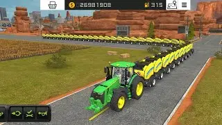 FS 18: Создание самой длинной цепочки тюков | Многопользовательский режим FS18 | Таймлапс Farming...