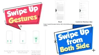 Swipe Up Gestures | Swipe Up from Both Sides