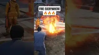 Может ли пожарный выжить в пожаре в играх GTA? #gta #gta5