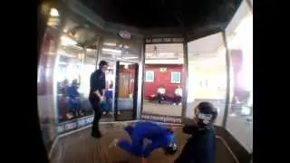 Learning head-down flight at SkyVenture Colorado