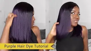 HOW TO DYE PURPLE HAIR ON BLONDE HAIR BUNDLES AND FRONTAL    WIGGINS HAIR