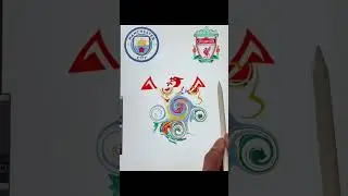 Manchester City x Liverpool | Premier League Logo Fusion 🔥#shorts