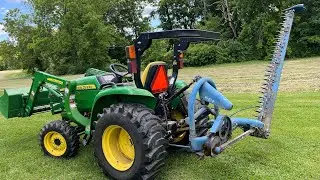 John Deere & Ford 501 Mowing the Creek Bank