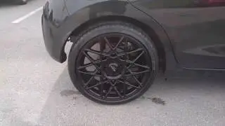 877-544-8473 17 Inch Ruff Racing 355 All Black Tuner Wheels Supercharge Turbo Free Shipping