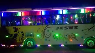 Jesus Travels  New 34 seat AC bus With Full lights and Sounds