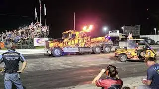 World series of drag racing, Cordova Il Aug 24 2024  Hellfire Jet Semi Flame show.