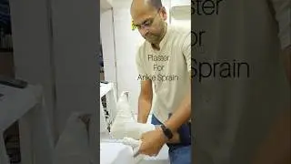 Ankle sprain plaster application #plaster #ankle #ligament #shorts