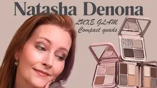 Natasha Denona LUXE GLAM Compact Quads - swatches, comparisons and three looks 