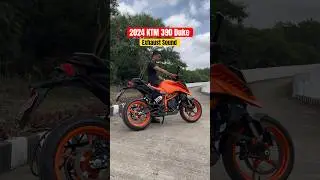 2024 KTM 390 Duke Exhaust Sound 🔥🔥🔥 | BikeWale #shorts #ktm390duke