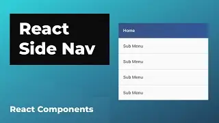 How to make a React Side Navigation