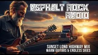 ASPHALT ROCK RADIO &ndash; SUNSET LONG HIGHWAY MIX | WARM GUITARS & ENDLESS SKIES | #LongHighwaySunset