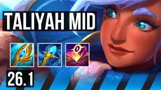 TALIYAH vs YASUO (MID) | KR Master | 26.1