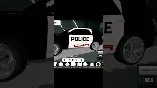 VERY EASY POLICE CAR DESIGN 🔴🔵-car parking multiplayer #shorts