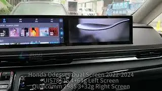 Android 12.3inch Dual Screen Car Radio Stereo Multimedia Playfer for Honda Odessey