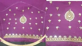 Muggum work ll aari work ll Muggum work at home ll hand made Muggum work ll blouse muggum work 