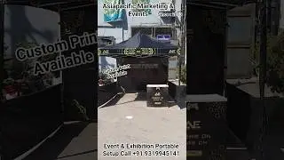 Event & Exhibition Portable Setup | Marketing Display Stall, Demo Tent & Brand Promotion Canopy