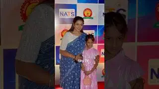 Aamani with her daughter snapped at North America Telugu Society Event | Filmy TV |