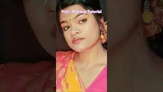 Holi makeup tutorial for beginners/#shortvideo #makeuptutorial #ytshort#holispecialvideo