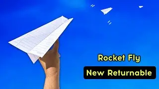 Returnable rocket fly, paper flying rocket plane, how to make returnable rocket,  best plane