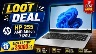HP 255 Notebook, AMD Athlon Silver 7120U Review, Best Laptop under 25000 Rs | Republic Sale 2026