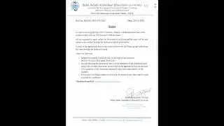 B.Ed Provisional certificate Online application process||Baba Saheb Ambedkar Education University.