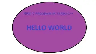 first  c program  in turbo c++ code editor