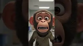 Monkey The Broken Chain. #animals #love #aianimation #animation #sad #aimusic #anime #aivideo #cute
