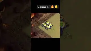 Max Cannon firing is so 👌👌👌|clash of  Clans|#Cannon#Shortsvideo#COC