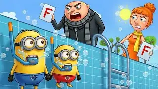 Minion Under the Pool? 😱🏊&zwj;♂️ | Funny Minion Animation