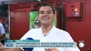 Vice-prefeito em exerc&iacute;cio, Renato J&uacute;nior, visita Feira da Manaus Moderna