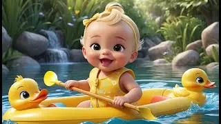 Little Duck Paddle Paddle Fun | Cute Animal Song for Kids | Playful Nursery Rhyme