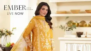 Mahnur Ember Lawn Collection 2026 | Mahnur Unstitched Embroidered Lawn Collection Summer 2026