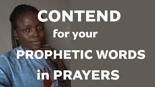 A charge to contend for your prophetic words