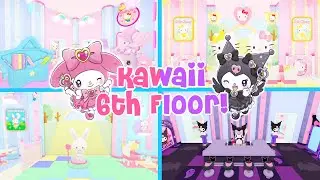 Kawaii 6th Floor Speedbuild! | Roblox My Hello Kitty Cafe Ideas | Riivv3r