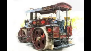 Going Home ... Billy & John Burton on their road roller