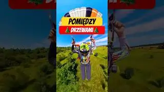 🌳 Między drzewami 🪂 spadochron lądowanie! #shorts #spadochron  #skokzespadochronem #canopypiloting