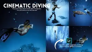 Cinematic Diving Preset - Underwater Photography | Free Lightroom Mobile Presets XMP & DNG
