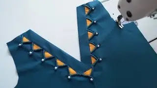 Unique and creative v-neck design for sewing lovers | selai tutorial