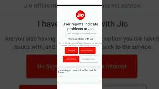 Jio Network Problem, Jio Crash | No Network On Jio Today #jio #ambani #network #jiofiber #nonetwork