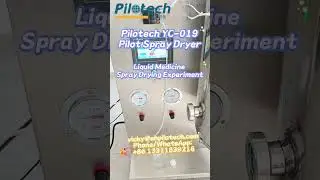 Pilotech YC-019 Pilot Spray Dryer--Liquid Medicine Spray Drying Experiment #lab #labequipment