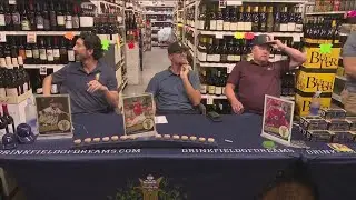 Former MLB players sign bourbon bottles at Joseph's Beverage Center