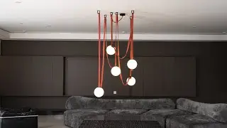 Multiple Belt Art Pendant Light &ndash; Twisted Form, Artistic Motion