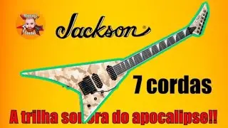 Jackson RR (Randy Rhoads) 24/7 string concept desert camo guitar - a trilha sonora do apocalipse!!!