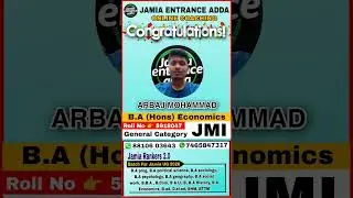 Congratulations 🎉 Arbaj mohammad| B.a hons economics #jmi #jamia #ytshorts #shorts
