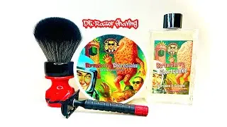 Phoenix Shaving | Strawberry Shortquake ~ Karve Overlander Razor ~ Grizzly Bay Brush. 