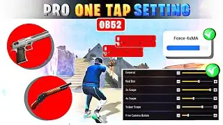 Free fire headshot setting after ob52 update || Pro Headshot sensitivity || Headshot setting 🔥