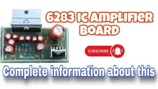 6283ic Double Channel Amplifier Board Wiring And Sound Testing #amplifier #experiment #like #6283ic 